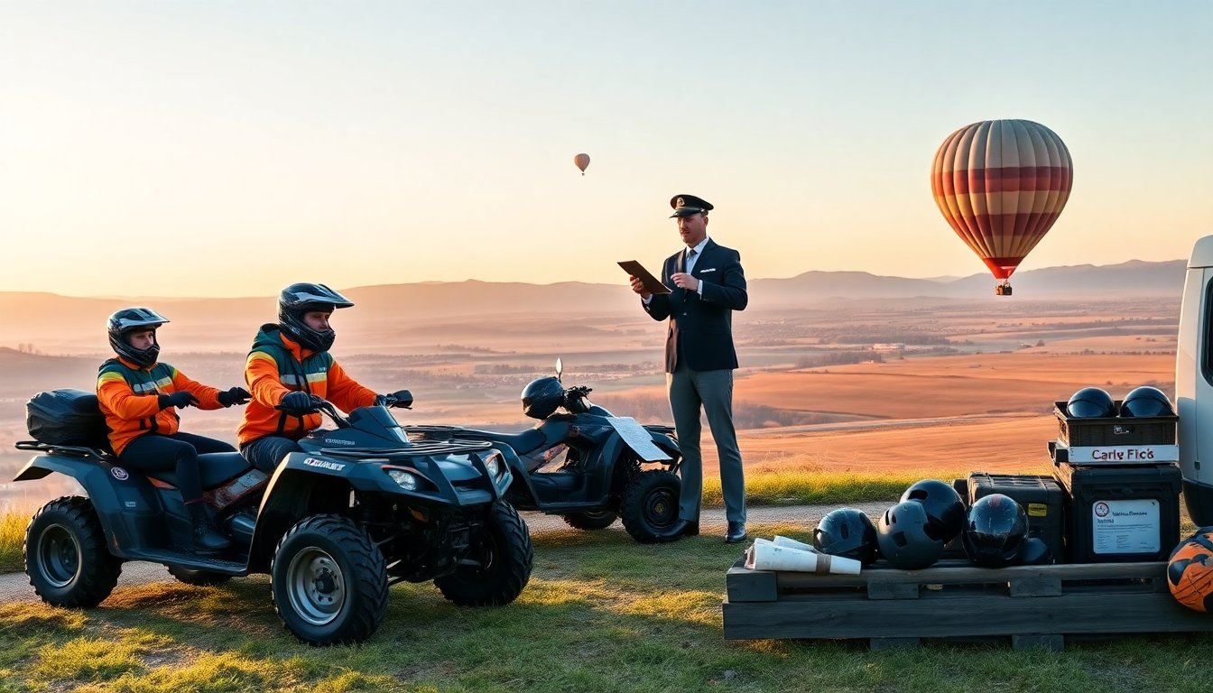 atv rides scenic spearstate hot air balloon